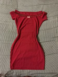 Chic Red Bodycon Mini Dress