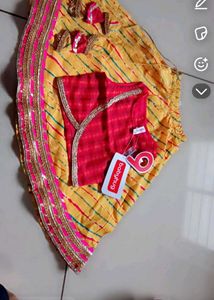 Babyhug Lehenga Choli Dupatta Set