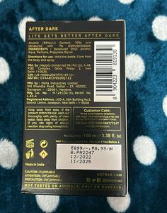 Ustraa Cologne After Dark Brand New Perfume