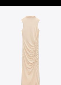 Zara Draped Bodycon Dress - XS (Worn Once)