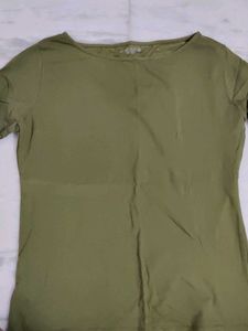 Olive Green Casual Top