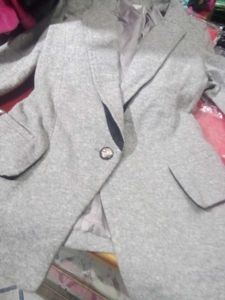 Gray Blazer - Stylish Outerwear