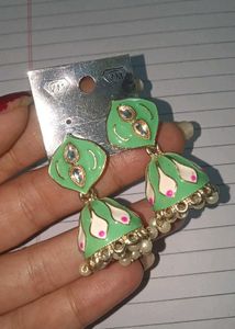 Cute Bow Clip And Earings Combo