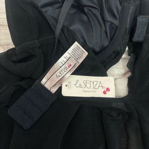 NWT LaSenza Vintage Black &amp; Leopard Babydoll