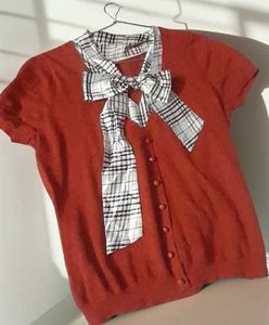 Autumn Bow Detail Top