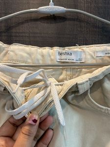 Bershka Ripped Wide Leg Jeans