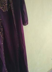 Wine Color Gown Or Onepiece