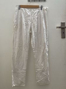 White cotton pant for women