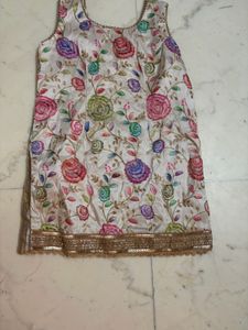 Floral Embroidered suit