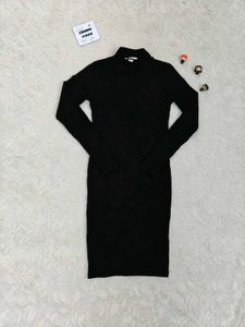 H&amp;M Black Midi Dress &amp; Black Dres$ Combo