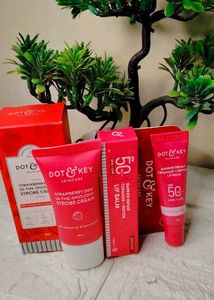 Combo Of Dot &amp; key Strobe Cream ✨ &amp; Lip Balm ♥️