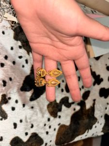Gold Earrings Desi Style