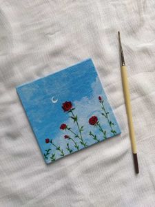 mini Rose Sky Canvas Painting🌹