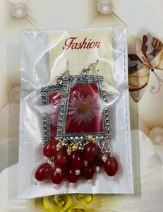 Floral Drop Earrings 2 Pairs Combo