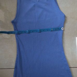 Blue Bodycon Midi Dress