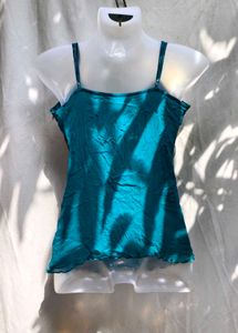 I. Teal Embellished Top