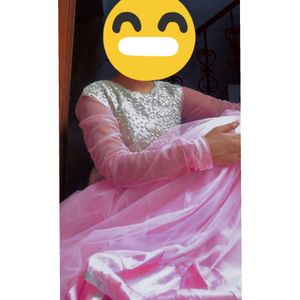 pink gown