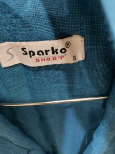 Sparkle Blue Patterned Shirt