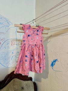 Pink Printed Dress
