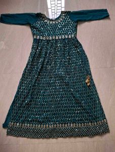 (Size~XL)Sea blue sharara set🌺