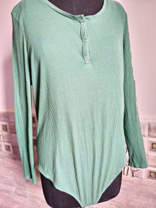 🎁Buy 1, Get 1 Free🎁XL/ 2XL Green Bodysuit Top