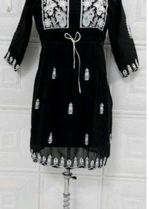 Black Embroidered Kurti