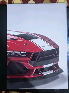 Split Car Poster 8k Quality Full HD Glossy