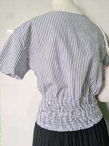 Blue Crop Top