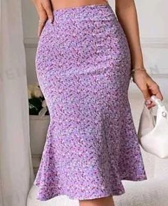 Floral Print Skirt