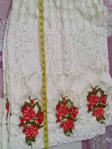 Elegant White Embroidered Kurta Set