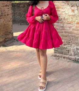Femme Corset Flare Mini Dress 🌷💗✨