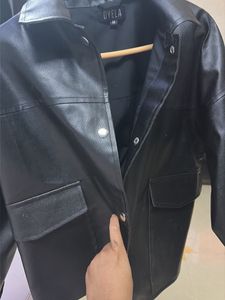 Stylish Black Faux Leather Jacket