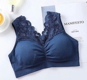 Blue Lace Comfort Bra