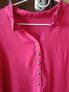 pink formal top