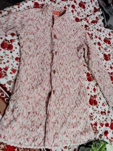 Patterned Button-Down Coat