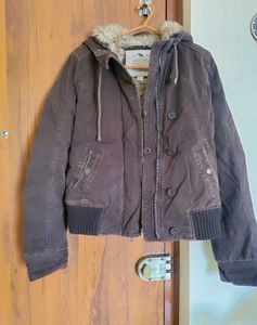 Abercrombie & Fitch Fur Hooded Jacket