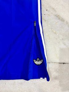 ADIDAS ORIGINALS BLUE STRAIGHT BOOTCUT TRACKPANTS