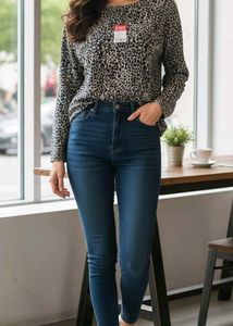 ✅Cheeta Print Knite Top✅