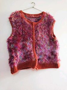 Glitter Party Wool Vest jacket