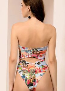 Tropical Print Bikini Set