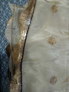 Royal Saree With Purple Blouse.....Ready To Wea