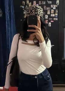 Body Hugging White Top