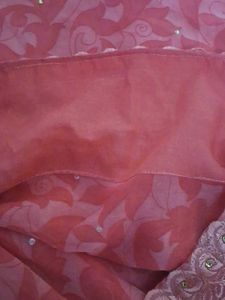 Pink Floral Embroidered Saree