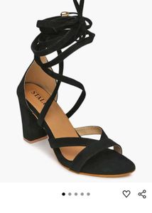 STALK Women Lace Up Block Heel Sandals