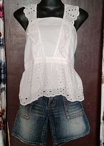 Aqua Lace Mini Dress