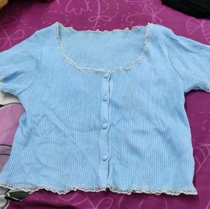 Cute Light Blue Top