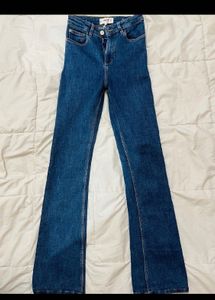 MANGO flare Super High Waisted Jeans