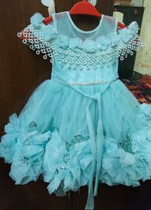 Cute Blue Party Dress