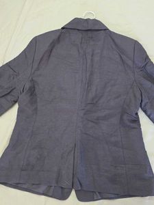 3/4 th Sleeve Dark Blue Formal Blazer