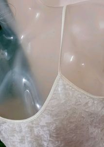 Imported Creamish Slip Mini Dress
